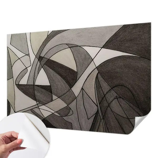 Papier peint photo imprimé sur tissu non tissé Abstraction géométrique
