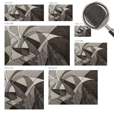 Papier peint photo imprimé sur tissu non tissé Abstraction géométrique