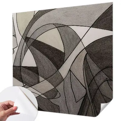 Papier peint photo imprimé sur tissu non tissé Abstraction géométrique