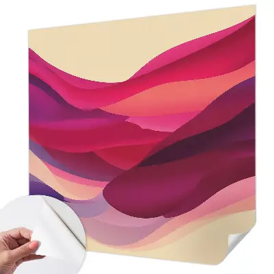 Papier peint intissé imprimé vagues liquides