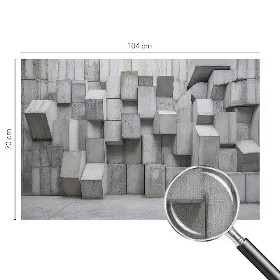 Papier peint intissé imprimé Blocs de béton