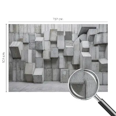 Papier peint intissé imprimé Blocs de béton