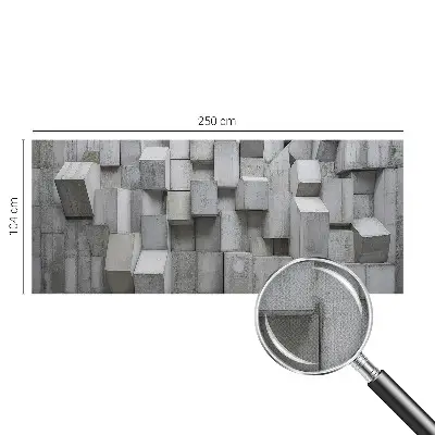 Papier peint intissé imprimé Blocs de béton