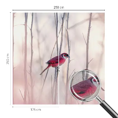 Papier peint photo imprimé sur tissu non tissé couple d'oiseaux