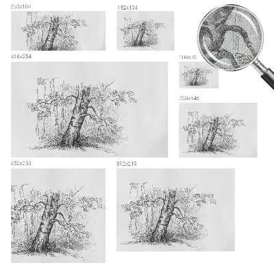 Papier peint intissé Arbre forestier
