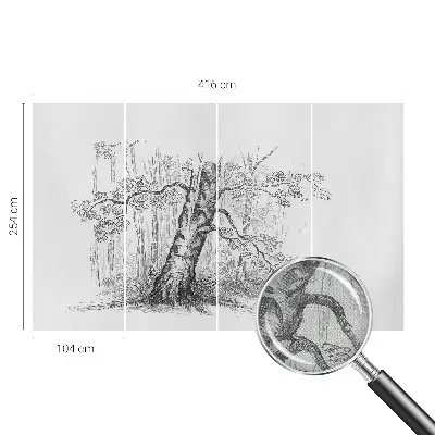 Papier peint intissé Arbre forestier
