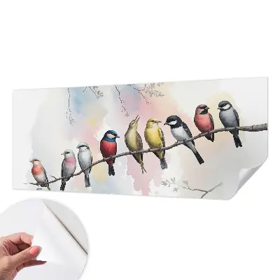 Papier peint photo sur tissu non tissé Oiseaux sur une branche