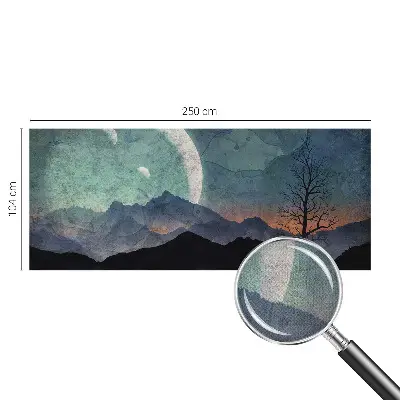 Papier peint photographique sur tissu non tissé paysage nocturne