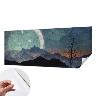 Déco papier peint salon Nočná krajina