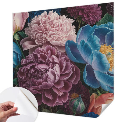 Papier peint chambre adulte cocooning Farebné kvety