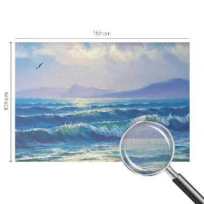 Papier peint photo grand format pour le mur vagues de la mer