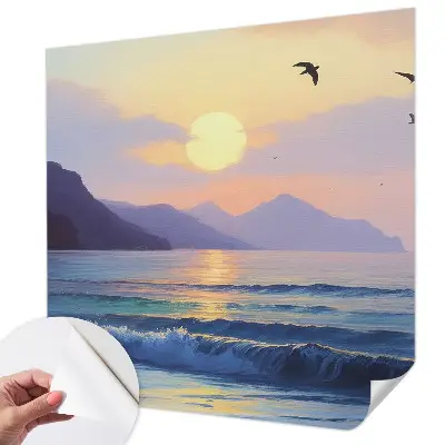 Papier peint photo sur tissu non tissé Mer Ouest