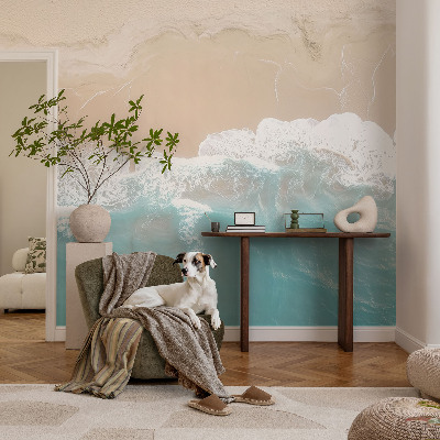 Papier peint tendance chambre adulte Burácajúce vlny