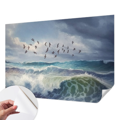 Papier peint panoramique pas cher Morské vlny