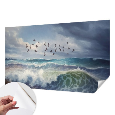 Papier peint panoramique pas cher Morské vlny