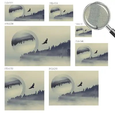 Papier peint intissé paysage forestier