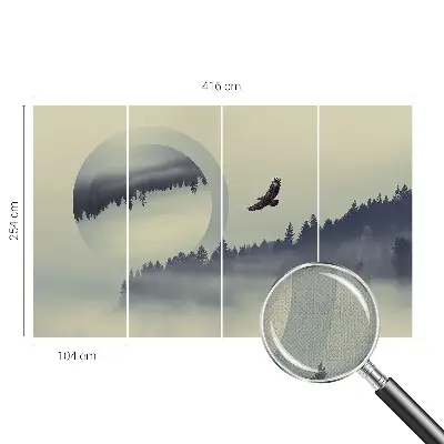 Papier peint intissé paysage forestier