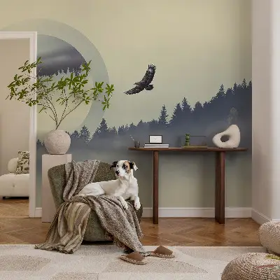 Papier peint intissé paysage forestier