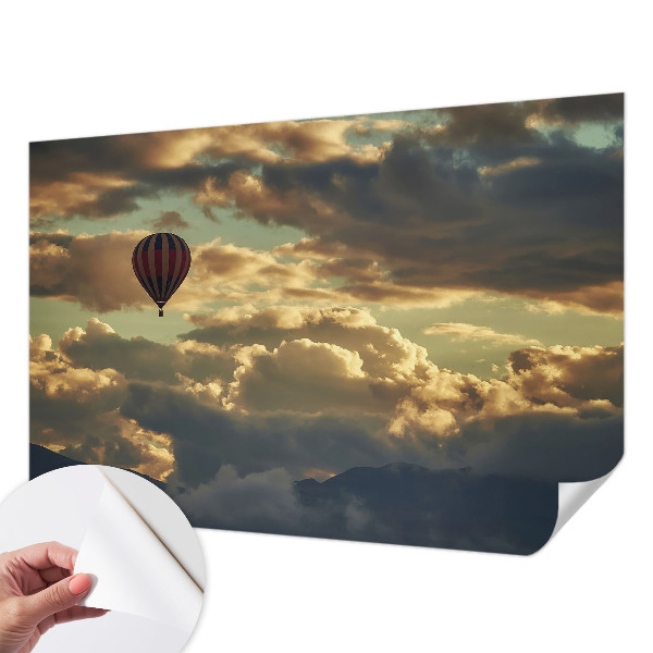Papier peint tête de lit chambre adulte Balón v oblakoch