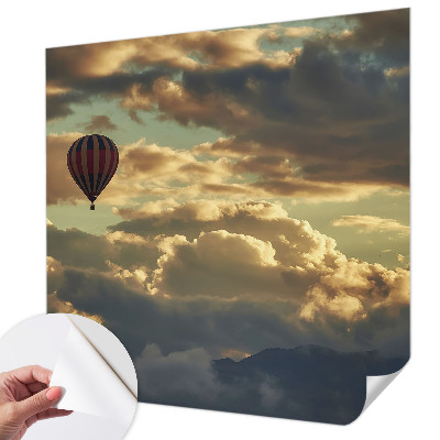 Papier peint tête de lit chambre adulte Balón v oblakoch