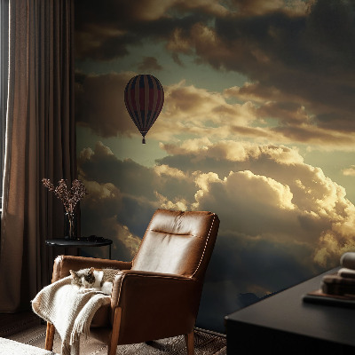 Papier peint tête de lit chambre adulte Balón v oblakoch