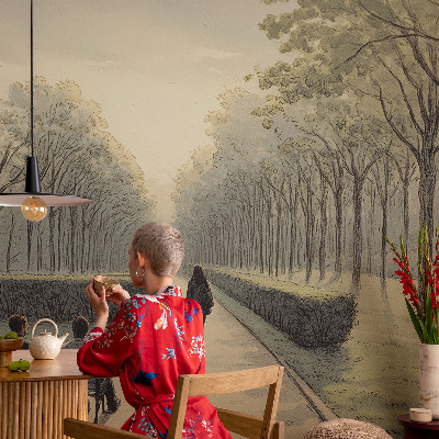 Papier peint tendance salon Parkový pokoj