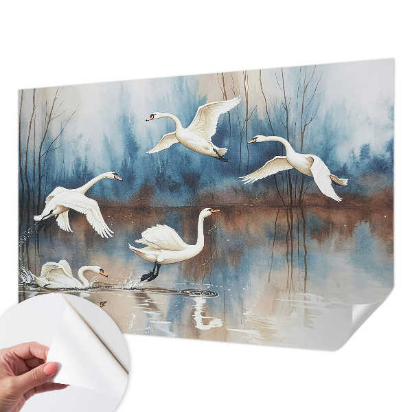 Déco papier peint salon Vtáky za letu