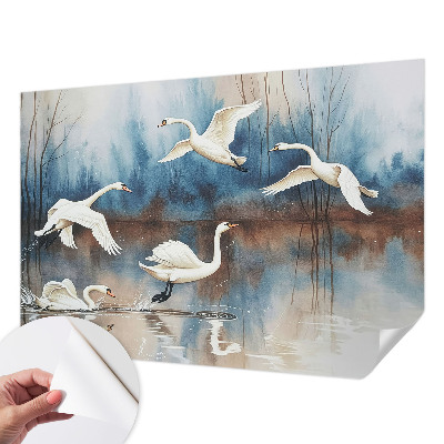 Déco papier peint salon Vtáky za letu