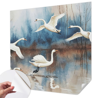 Déco papier peint salon Vtáky za letu