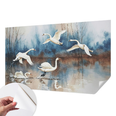 Déco papier peint salon Vtáky za letu