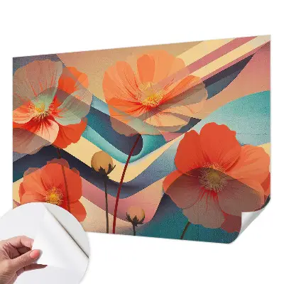 Papier peint photo grand format pour le mur Fleurs des sens