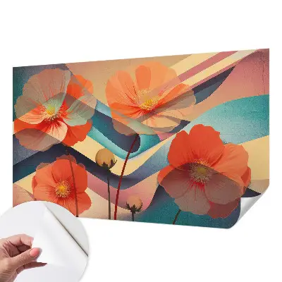 Papier peint photo grand format pour le mur Fleurs des sens