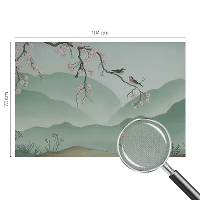 Papier peint photo sur tissu non tissé sérénade japonaise