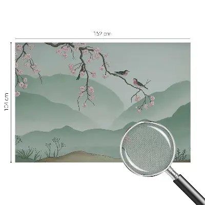 Papier peint photo sur tissu non tissé sérénade japonaise