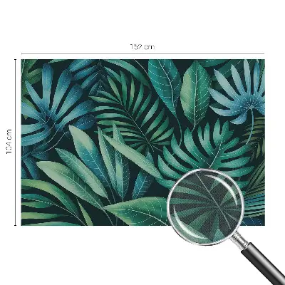 Papier peint intissé imprimé feuilles tropicales