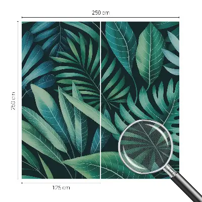 Papier peint intissé imprimé feuilles tropicales