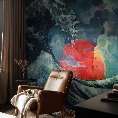 Papier peint tête de lit chambre adulte Oceánsky východ