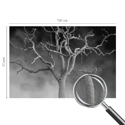 Papier peint photo grand format pour le mur Arbre brumeux