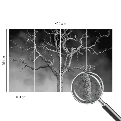 Papier peint photo grand format pour le mur Arbre brumeux