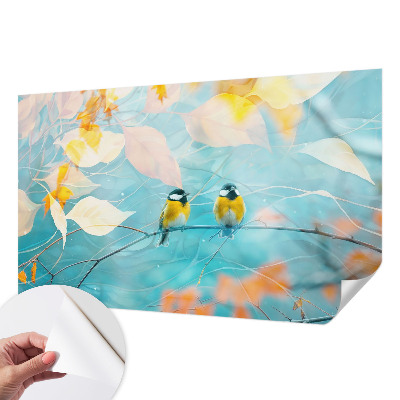 Déco papier peint salon Jarné vtáky