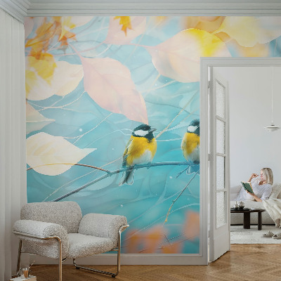 Déco papier peint salon Jarné vtáky