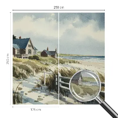 Papier peint photo grand format pour le mur dunes de plage