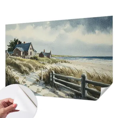 Papier peint photo grand format pour le mur dunes de plage