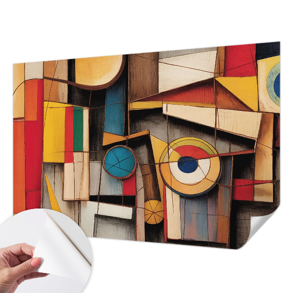 Papier peint tête de lit chambre adulte Geometrické vzory