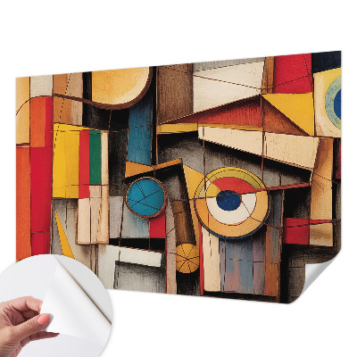 Papier peint tête de lit chambre adulte Geometrické vzory