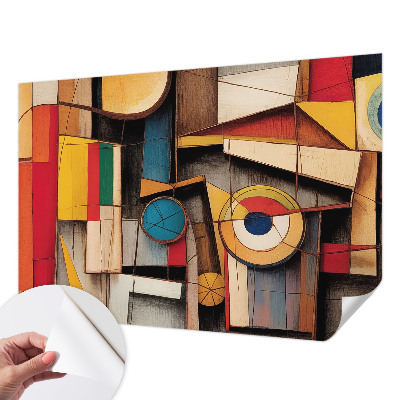 Papier peint tête de lit chambre adulte Geometrické vzory