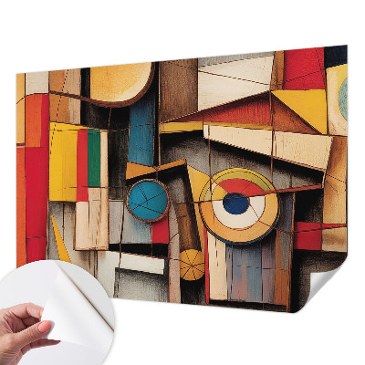 Papier peint tête de lit chambre adulte Geometrické vzory