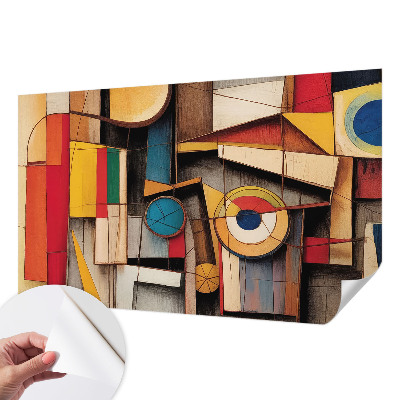 Papier peint tête de lit chambre adulte Geometrické vzory