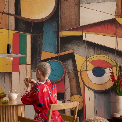 Papier peint intissé Motifs géométriques