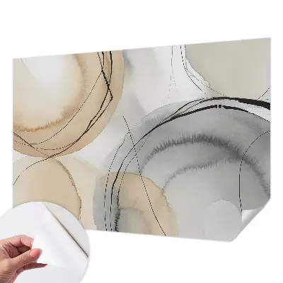 Papier peint intissé imprimé Harmonie géométrique